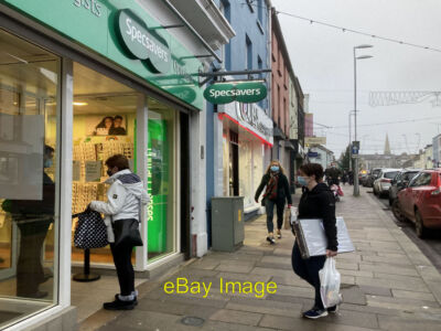 Photo 6x4 Waiting at Specsavers, Omagh An Oghmagh Pictured in Market Stre c2021