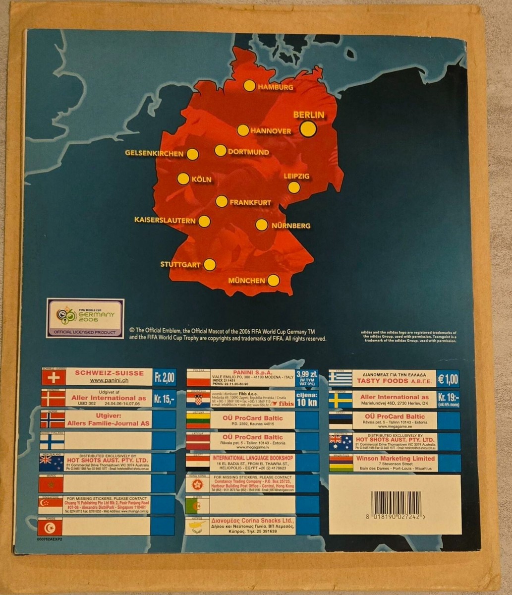 Original panini FIFA world cup Germany 2006 Complete Album | eBay
