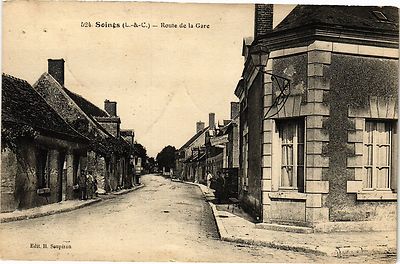 CPA AK Soines (l.-&-C.) - Route de la Gare (208983)