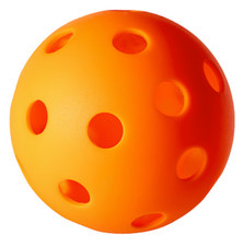 Durable Orange Pickleball Balls for OUTDOOR 40 HOLES 24 pcs.