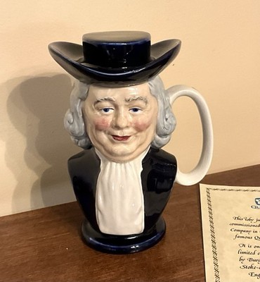 RARE Quaker Oats Man Toby Jug by Burgess & Leigh England, Ltd. Ed. w Box