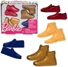 Barbie Ken Men's Shoes Accessory Pack - 4 Pairs Doll Footwear