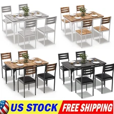 5 Piece Table and Chairs Dining Table Set Kitchen Table for Small Spaces Dinning