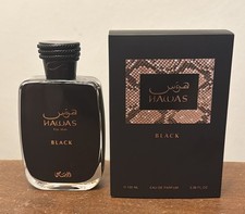 Hawas Black by Rasasi 3.38oz 3.4 Oz 100ml Eau De Parfum EDP for Men New