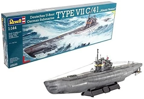 REVELL, Sous-marin de type VII C / 41 à assembler et à peindre, échelle 1/144... - Photo 1/4