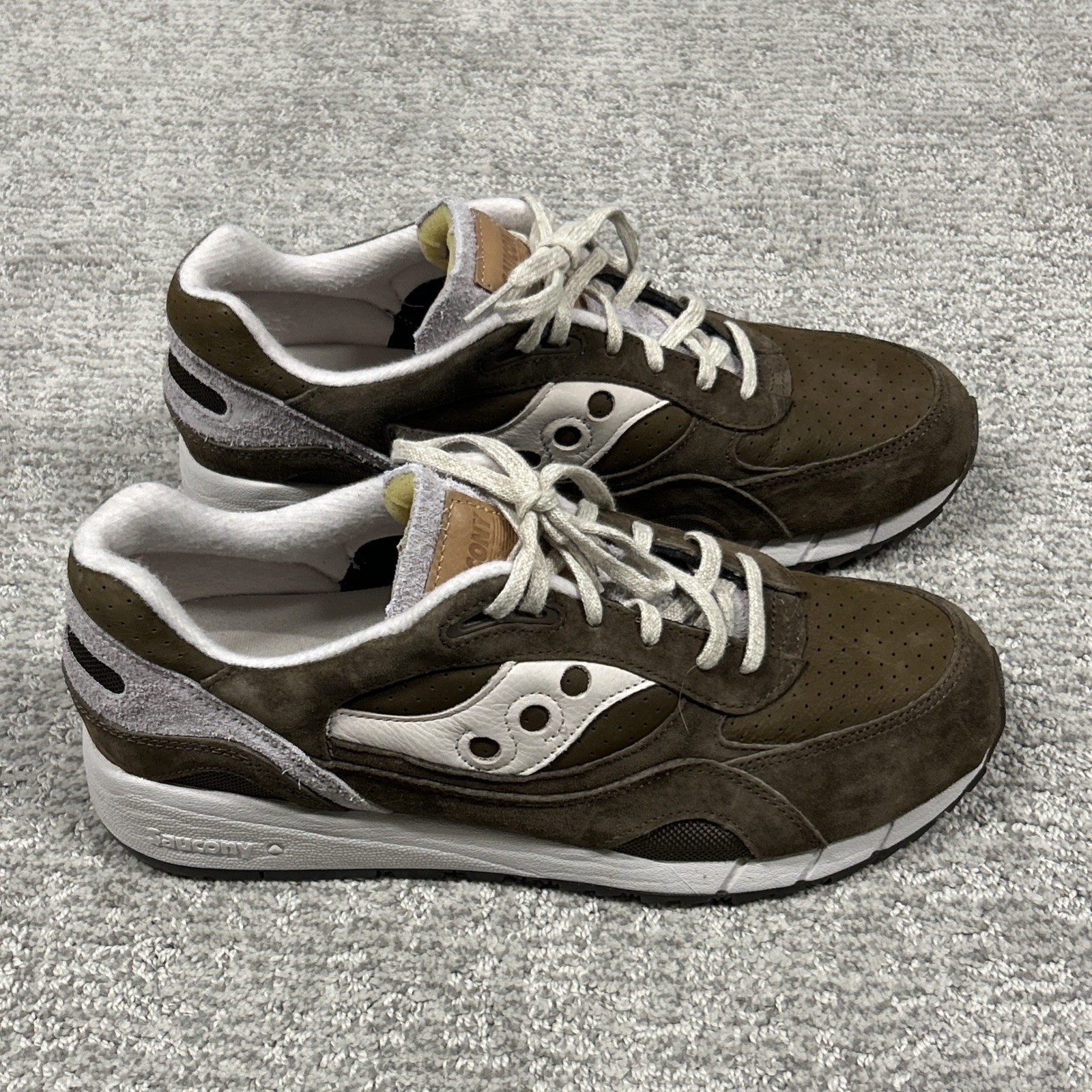 Saucony Originals Shadow Shoes Mens 11 6000 XT600 Brown Suede Sneakers S70859-1 thumbnail 6