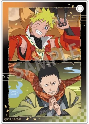 Naruto Uzumaki & Shikamaru Nara Trading Acrylic Sheet Naruto Shippuden Collectib