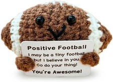 Funny Crochet Mini Football Gift for Football Lovers,Birthday Gifts for Men Wome