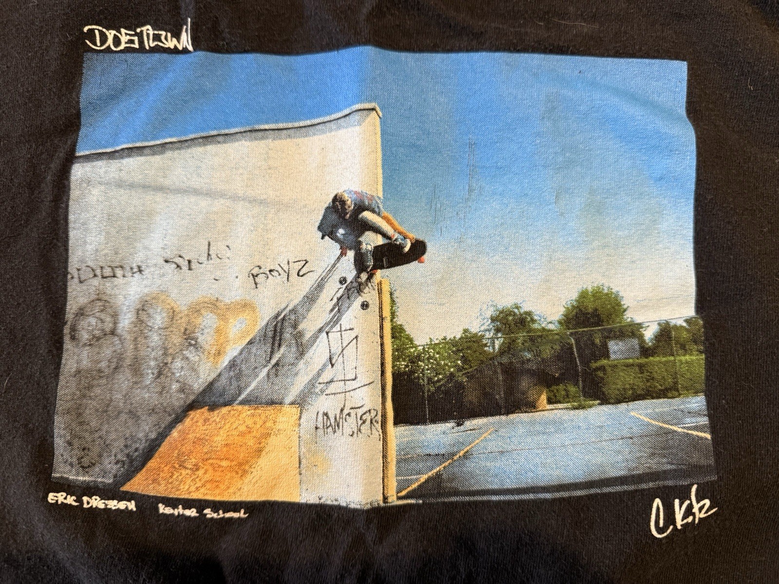 Dogtown Eric Dressen Kenter School Skate Skateboard Shirt Sz Large