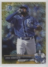 2017 Bowman Chrome Prospects Gold Shimmer Refractor 24/50 Jorge Bonifacio 0c2