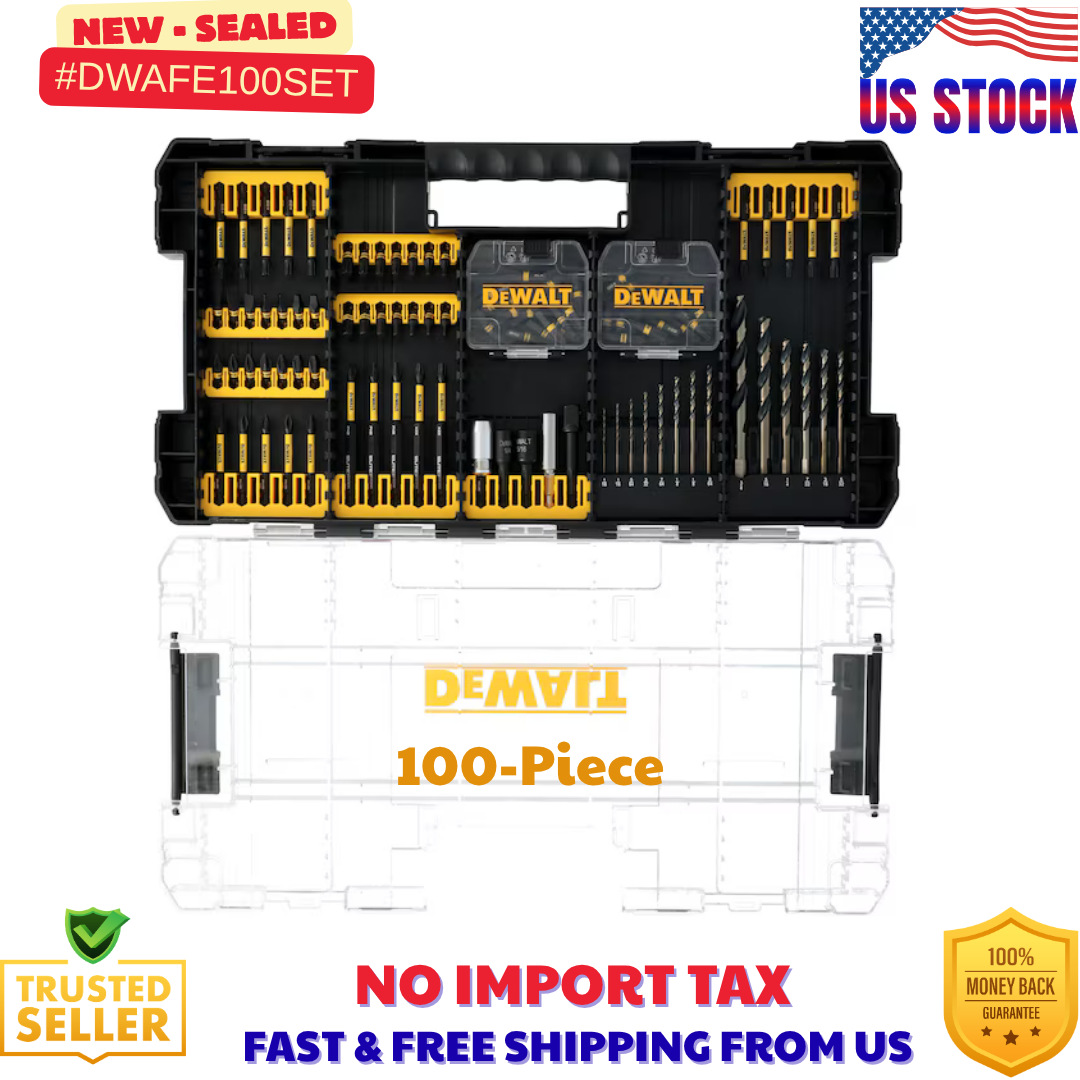 DEWALT FlexTorq 100-Piece Impact Driver Bit Set DWANGFT100SET