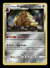 ALOLAN DUGTRIO 87/149 HOLO HOLO RARE SM BASE SET POKEMON LP