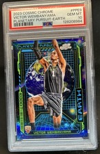 2023-24 Topps Cosmic Chrome Victor Wembanyama Planetary Pursuit Earth RC PSA 10