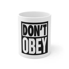 Don’t Obey – Parody Streetwear Satire Mug | Smart-Mouth Collection