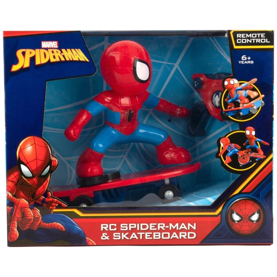 Marvel Spider Man Remote Control Skateboard Figure Set 25m Range *2.4GHz*2 hours - Image 2 of 4