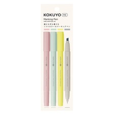Kokuyo Me Double Tipped Markers Pastel Highlighters Set Of 4 Nature Colors