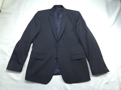 Versace Collection Navy Blue Blazer Sport Coat Mens IT 52 US 42 Wool Gianni