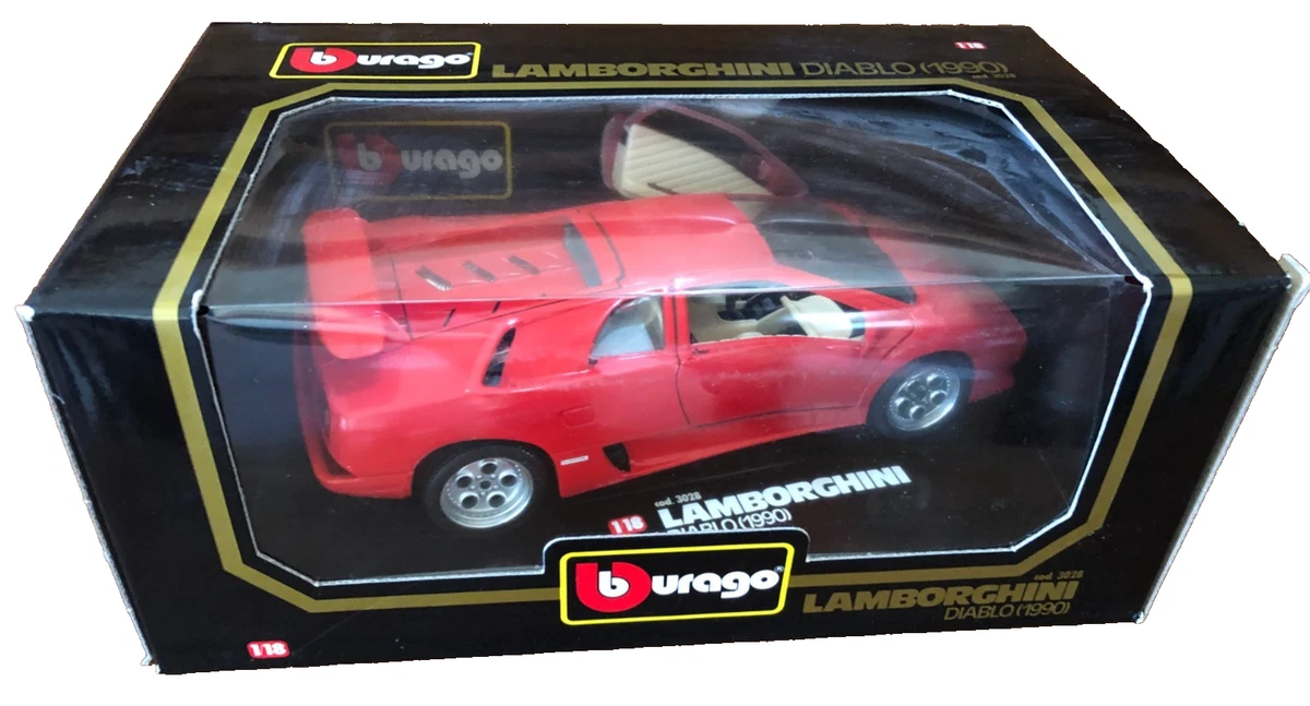 Modèle Lamborghini Burago à l'échelle 1:43, couleur verte