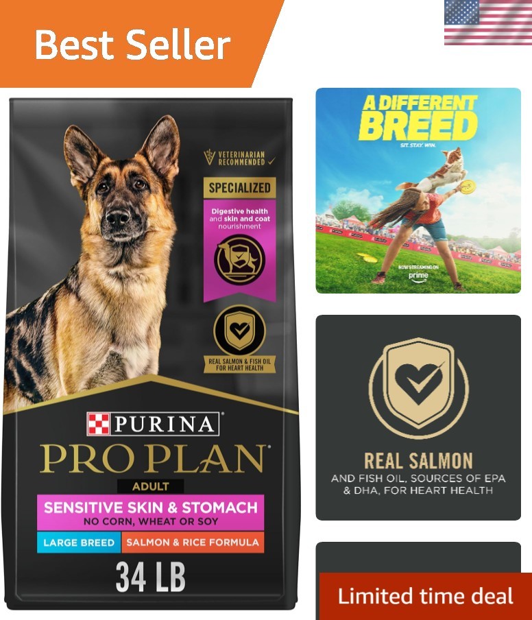 Large Breed Salmon And Rice Formula - 34 Lb