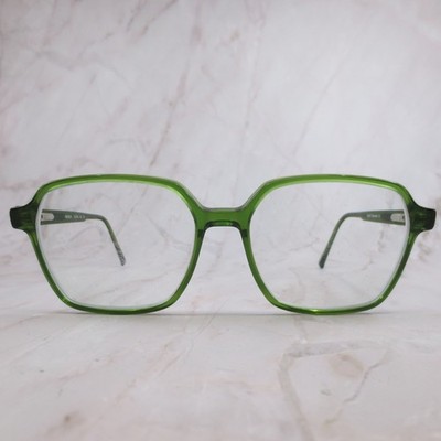 RFLKT Eyewear Bucolic Translucent Green Square Eyeglass Frames 53-16-145 C4