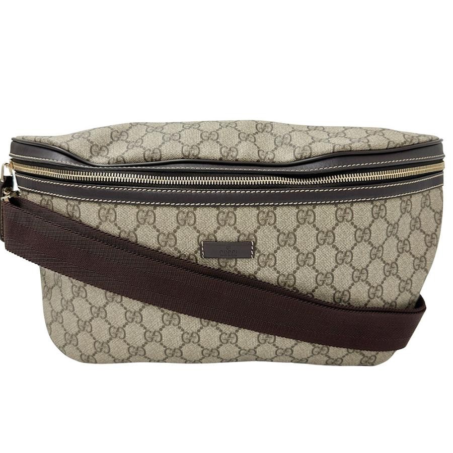 GUCCI GG Supreme Canvas Shoulder Bag 211110 in Brown 460  