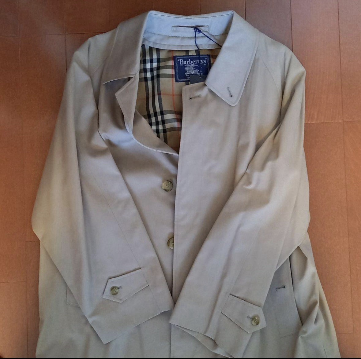 New Tags,VTG Men’s Burberry Liner Trench Coat  Tan Nova Check  Size 42 L XL 2L image 6