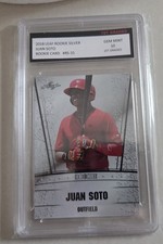 2018 Leaf Rookie Silver Juan Soto RS-31 Gem Mint 10 Rookie Card 1st Graded. rookie card picture