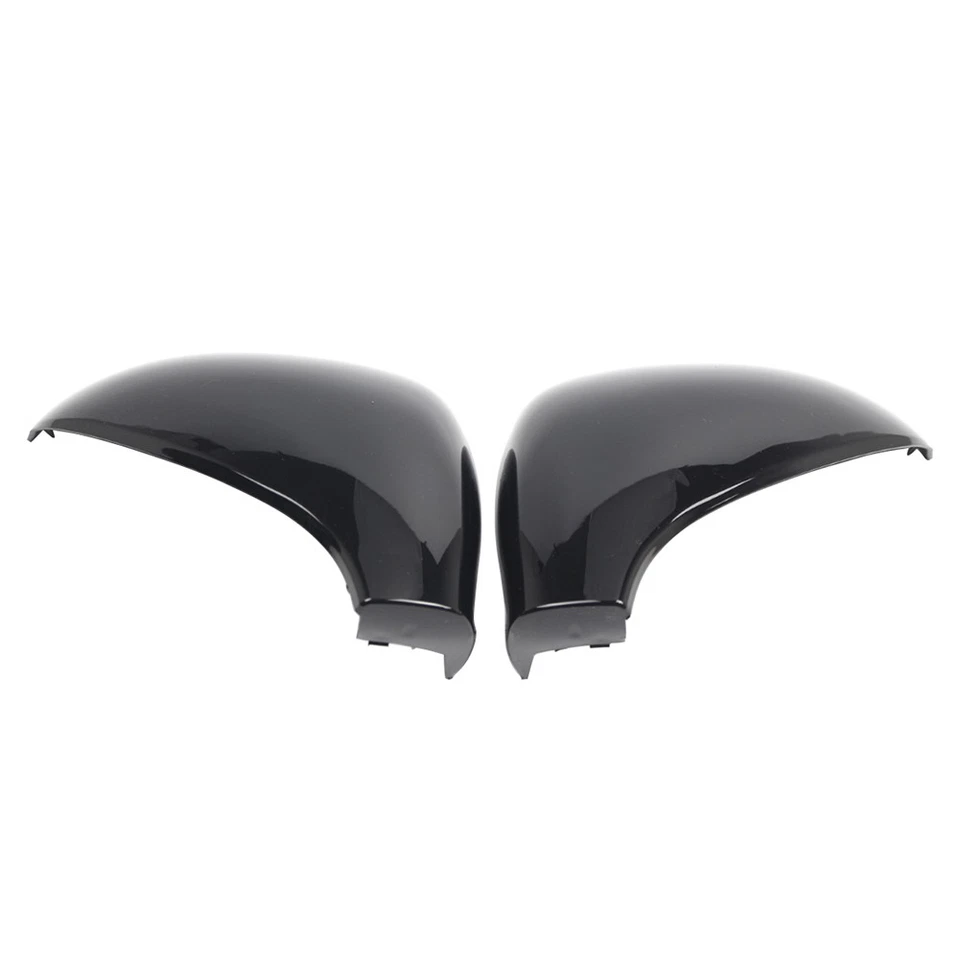 2pcs Side Rear View Mirror Cover Cap Glossy Black For Peugeot 207 2006-2015 - Image 3 of 4