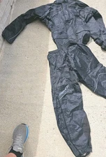 Joe Rocket RS2 2-Piece Rain Suit Black/Gray  Size SMALL