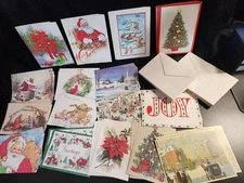 Lot 49 Unused Vtg Christmas Greeting Cards & Envlps Paper Magic Co Grand Award