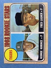 1968 Topps Rookie Stars Fred Lasher, George Korince #447 (RC) Baseball Card. rookie card picture