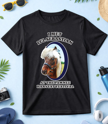 I Met Lil Sebastian Pawnee Harvest S.Sleeve weiß-schwarz Herren/Damen T-Shirt K1046