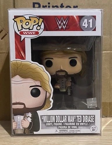 Funko Pop WWE World Wrestling Federation #41 Million Dollar Man Ted Dibiase + PP