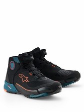 Alpinestars Cr-X Drystar Chaussures de Moto (Noir/Bleu / Orange) Taille : 10 =(