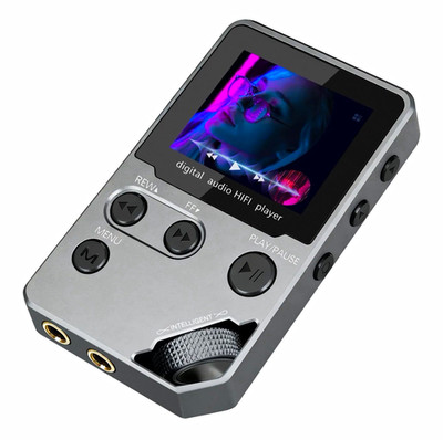 Cappsu A9 MP3-Player 64GB MicroSD Bluetooth USB-C 1,8 Zoll Silber Hi-Res