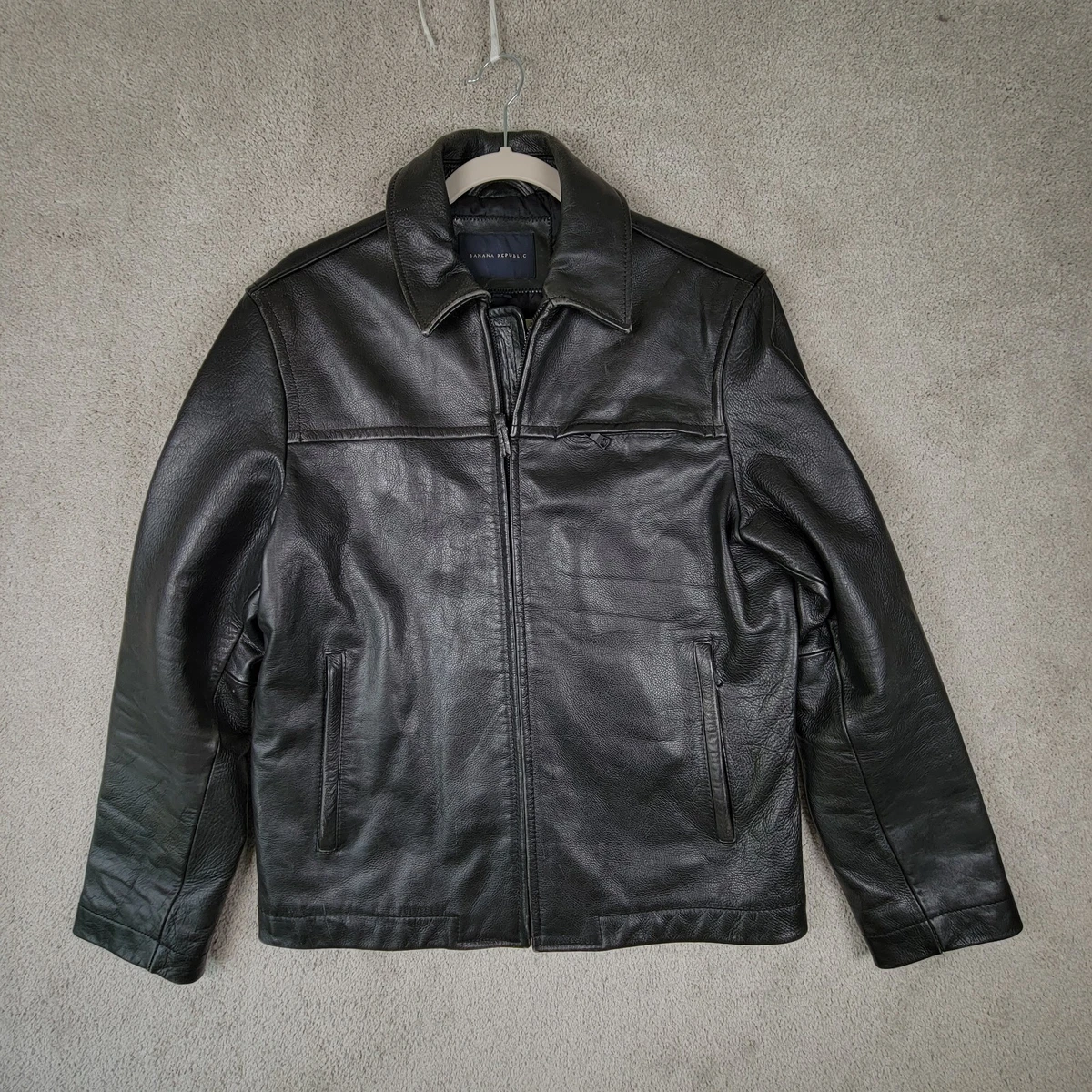 banana republic leather bomber jacket products for sale | eBay