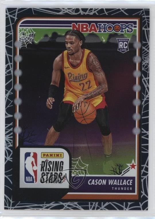 2023-24 Panini Haunted Hoops Rising Stars Holo Webs Cason Wallace Rookie RC 1p3t