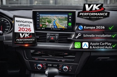 AUDI A1,A2,A3,A4,A5,A6,A7,A8,Q5,Q7 NAVI, NAVIGATION UPDATE EUROPA 2026 + CARPLAY