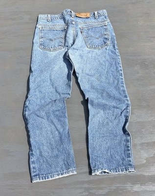 Vintage 1990s Levi s Size 31 Waist With A Blue Wash Orange Tabs