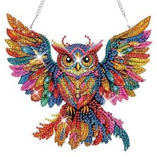 Owl Hanging Diamond Art Kits for Adults - Special Shaped Crystal Diamond B-05