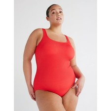 Time and Tru Women's and Women's Plus Crinkle One Piece Swimsuit Size S --Z7--