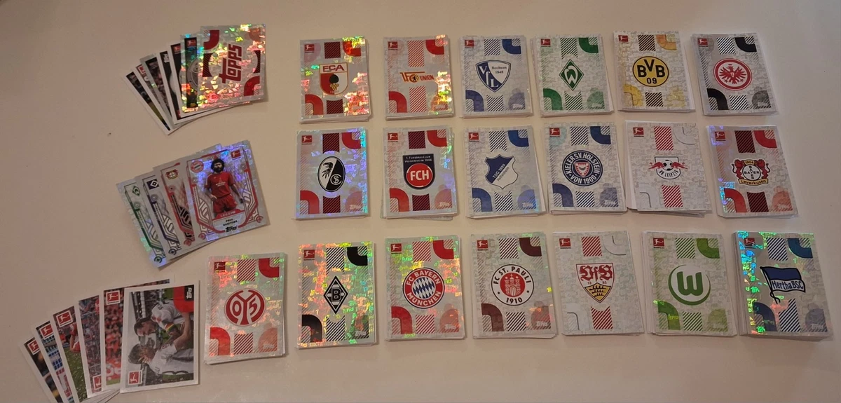 Set di adesivi da collezione Topps Bundesliga 2024/2025 (1 display (50 sacchetti