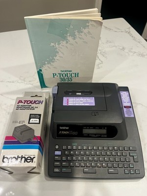 Brother P-Touch XL30 Label Maker PT-30, 12mm Tape W/ Manual. Working!