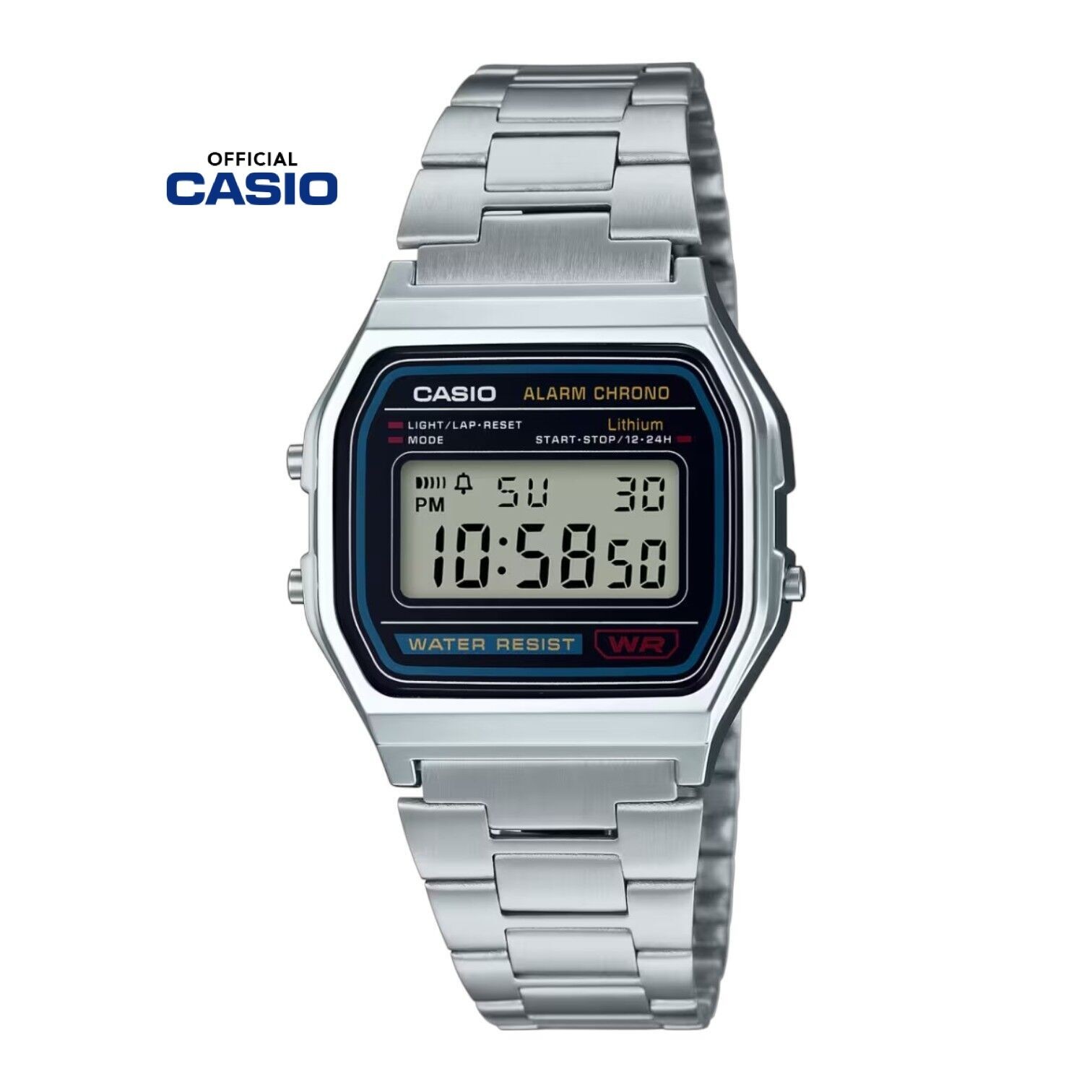 CASIO WATCH VINTAGE RETRO 80s A158WA-1 A158 A158W A158WA WARANTY GENUINE DIGITAL