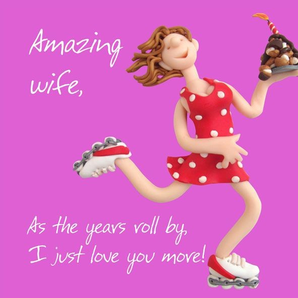 Birthday Card - Amazing Wife - Female Funny One Lump Or Two Quality NEW