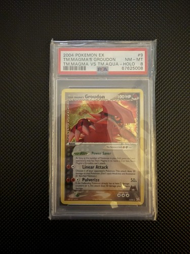 Team Magma's Groudon graded PSA 8 for sale on eBay
