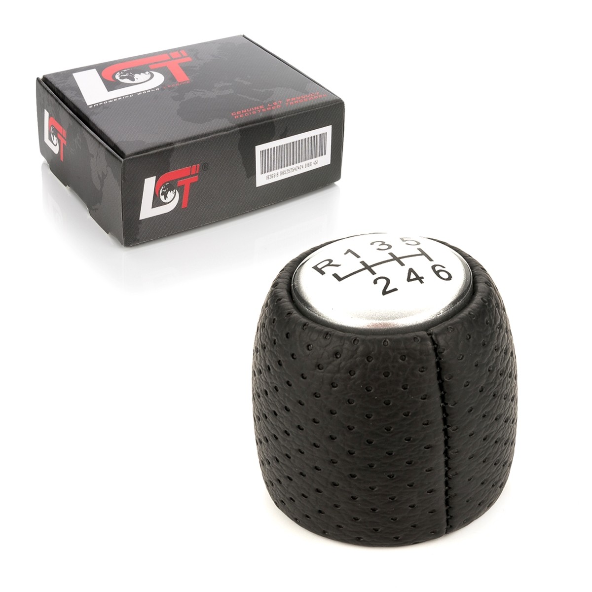 Faux Leather Gear Shift Knob Emblem 6 Gear 55344557 for ALFA BRERA 939