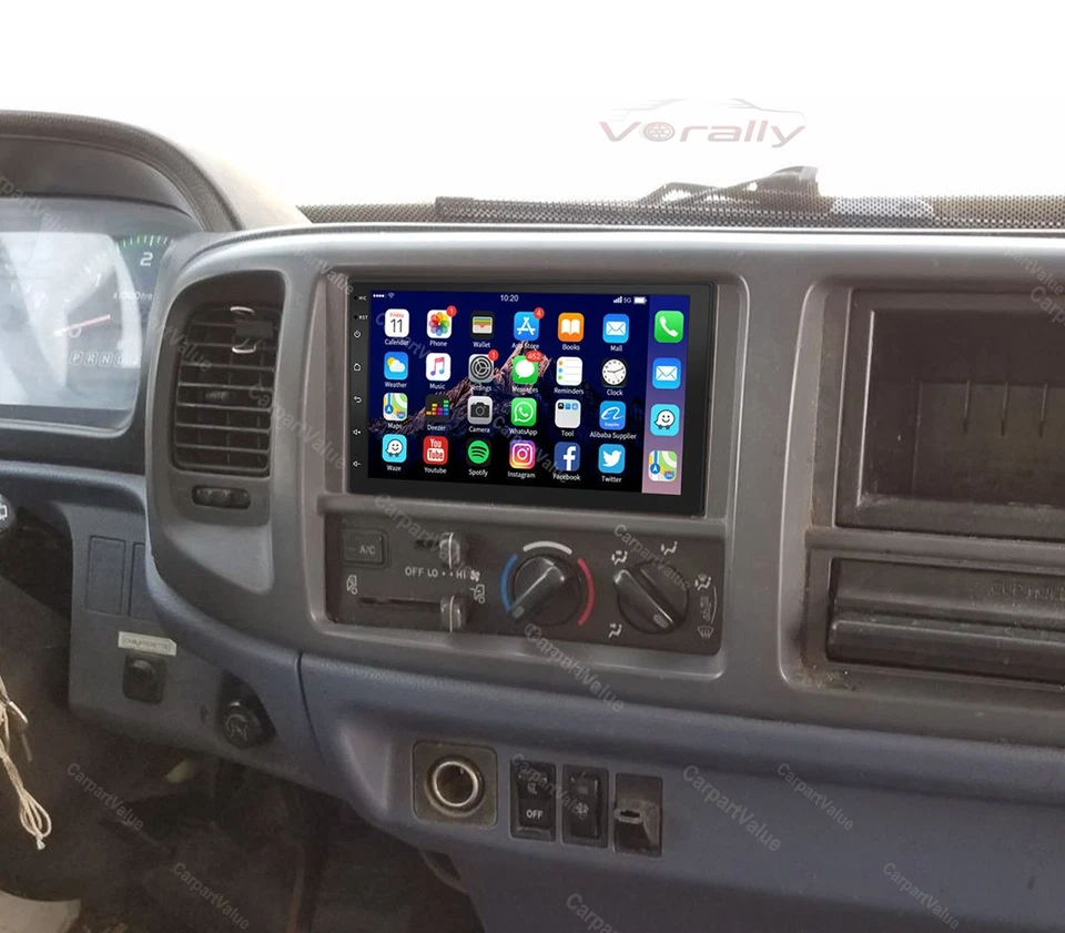 CarPlay Android auto Dash Radio Stereo GPS Bt For 2005-2020 Hino 165 268 308 338 Foto 3 de 4