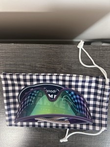 Goodr Sunnies ‘Look Ma, No Hands’ Wrap Polarized Purple Frame