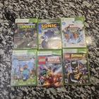 Xbox 360 Game Lot Of 6 Minecraft, Sonic, TMNT, Lego Marvel, Lego Batman, Marvel
